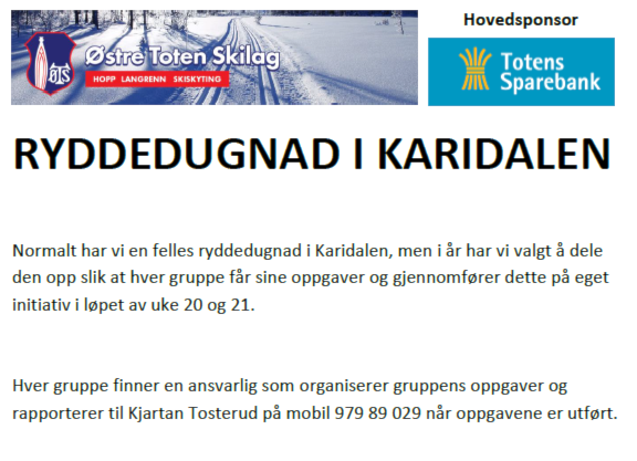 Vårdugnad i Karidalen
